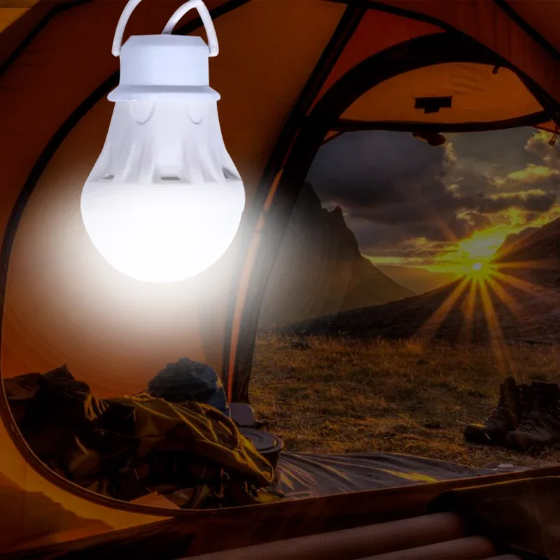 Outdoor USB LED Bulb Light Lantern for Camping Fishing Hiking Tent Emergency Night Lamp