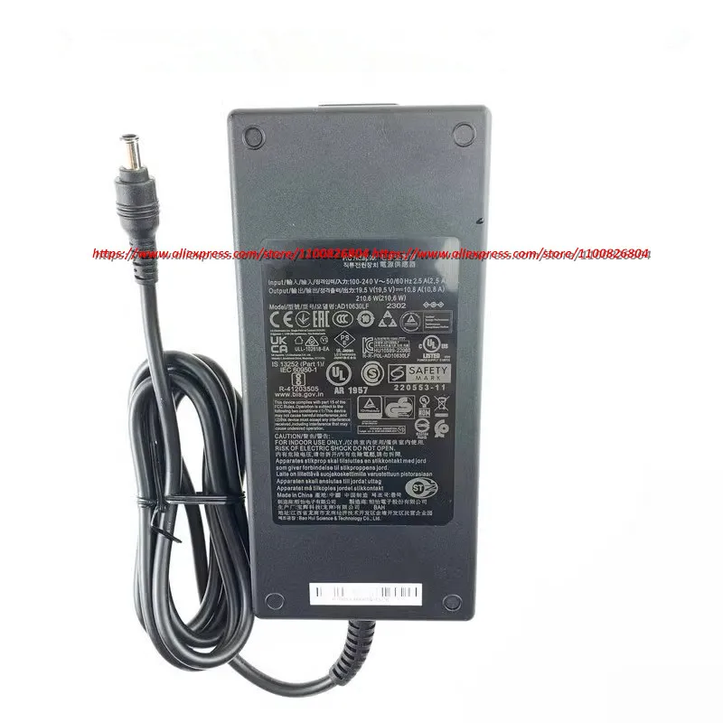 Genuine AD10630LF 19.5V 10.8A 210W AC Adapter Charger For LG LED/LCD/TV Monitor Power Supply Original