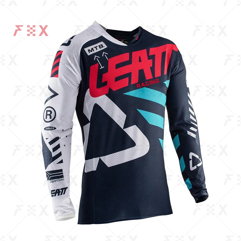 Moto mountain bike team downhill jersey Offroad MX bicicletta locomotiva camicia cross country mountain bike mtb leatt racing