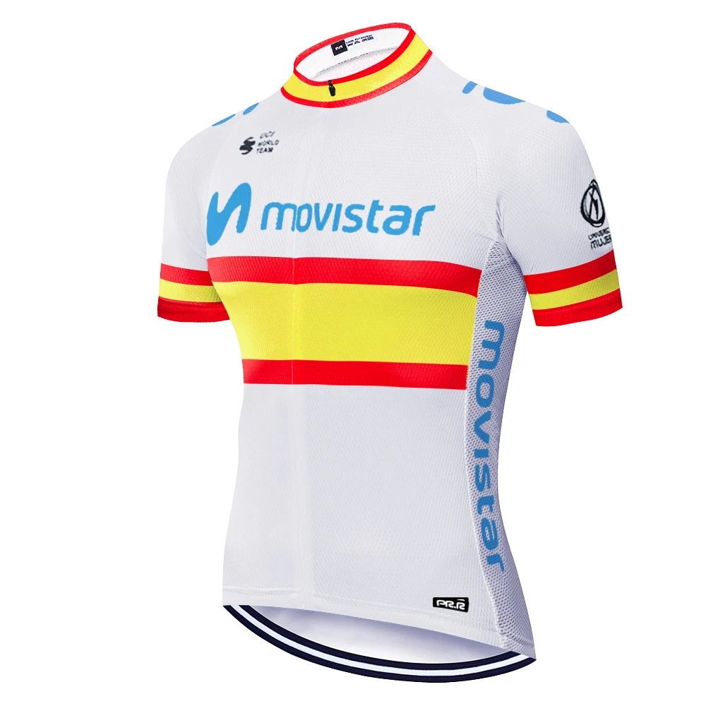 Movistar De Italia 2023 champion Cycling Jersey Summer Short Sleeve MTB Tops Cycling Shirt Ropa Maillot Ciclismo Racing Clothes