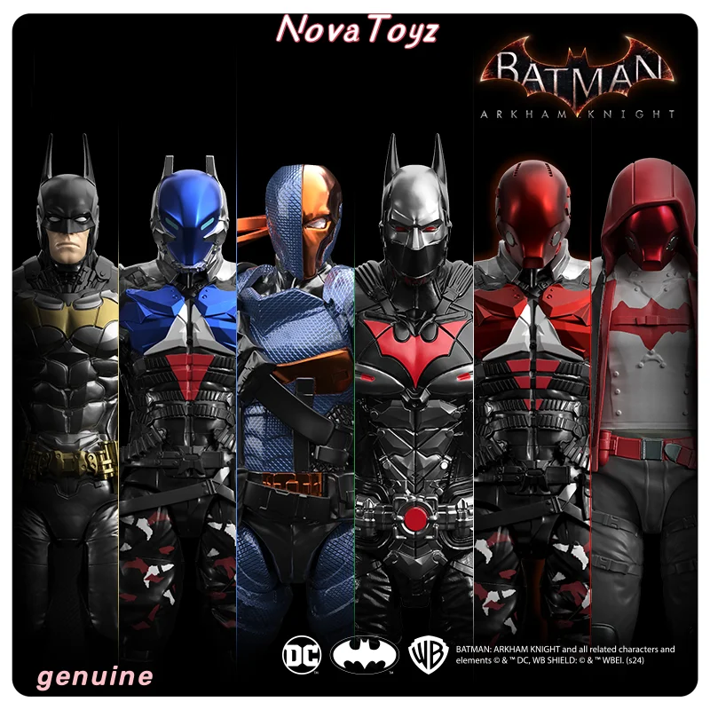 Original F5 Batman Arkham Knight modelo ensamblado caja ciega 11 estilos 10cm figuras de acción versión loca colección Hobby modelo niños