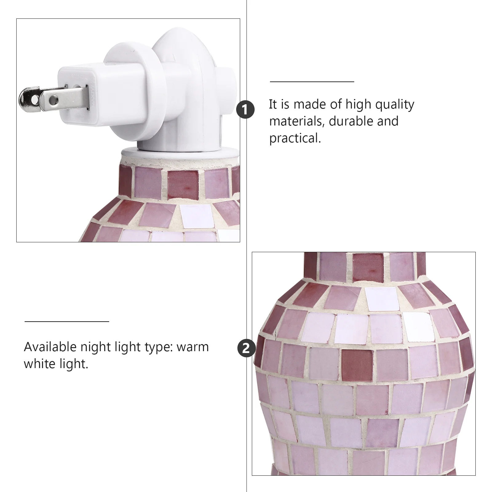 1 قطعة لمبة الشمع الموقد الزجاج دفئا ضوء سهلة الاستخدام المحمولة الروائح ضوء الليل لطاولة القهوة سبا المنزل