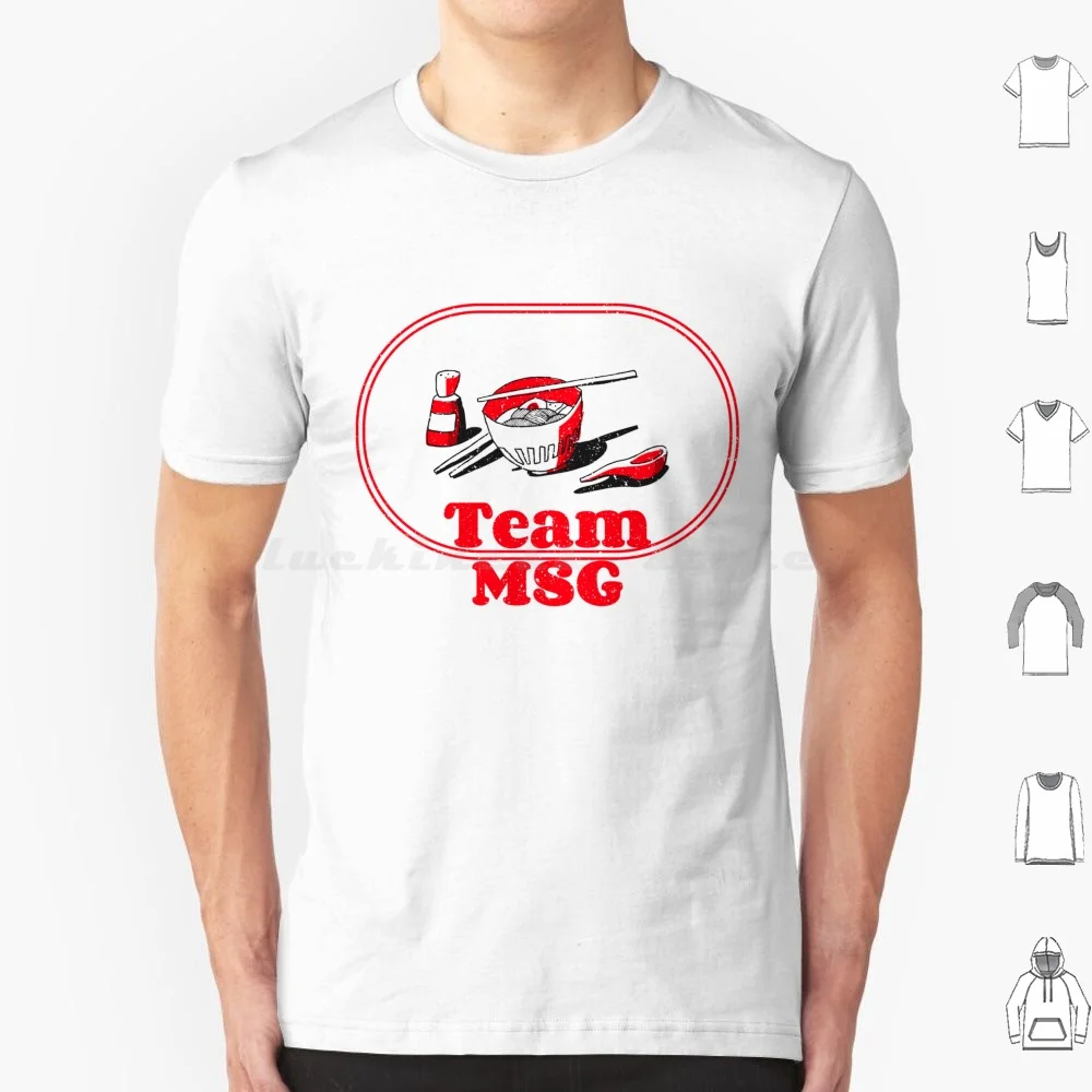 Team MSG T-Shirt große Größe 100% Baumwolle asiatische Ramen Instant-Nudeln Essen Oppa Ramyun Snack japanisches Essen Boba asiatische Snacks Nudel