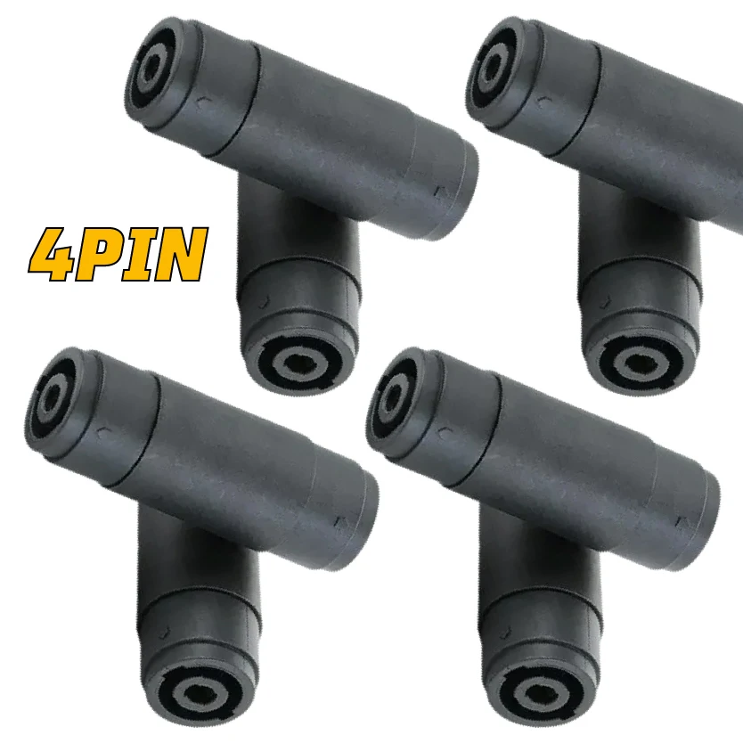 

Разъем аудиокабеля, 4-контактный адаптер Speakon «мама-мама» для акустических кабелей