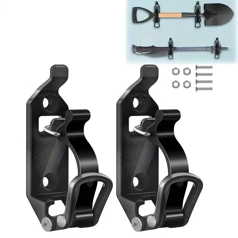 2 pçs suporte de fixação suporte de montagem na parede pá machado braçadeira liberação rápida pá suporte carro rv barco casa acessórios ferramentas