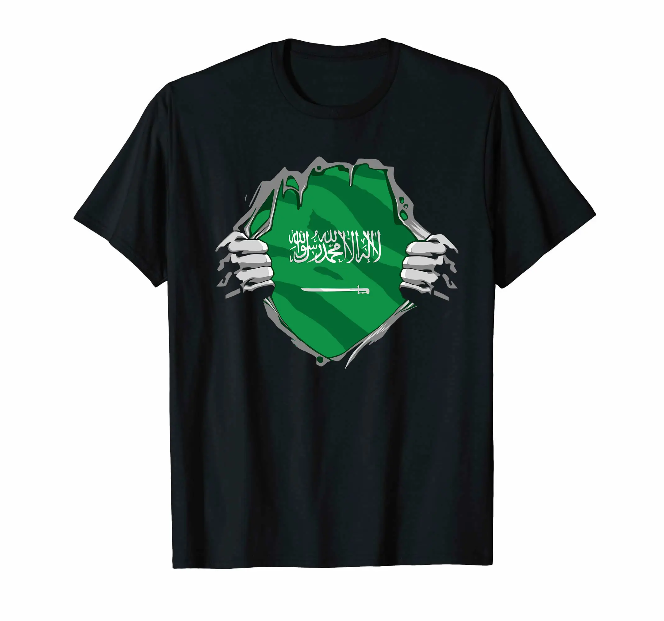 Men Women T Shirt More Design Saudi Arabia Arabian National Flag Saudia T-Shirt Tops 100% Cotton  Tees