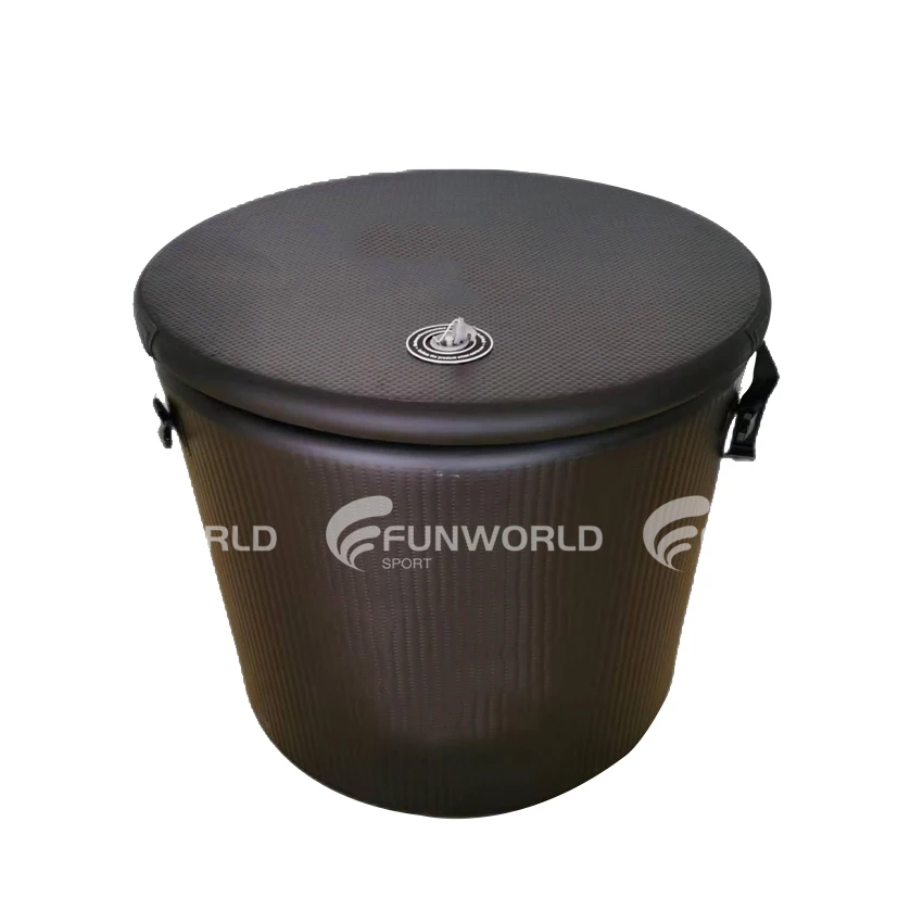 Factory Directlysale High Quality Inflatable Drop Stitch Ice Bath Pool Icebath Barrel For Therapy Recovery Cold Plunge Ice Tub
