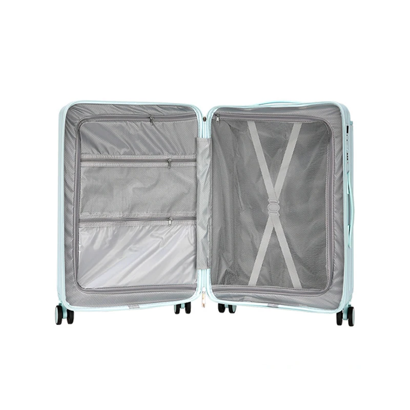 20 "24" 26 Polegada alça larga mala de viagem pc zíper rolando bagagem trole caso com rodas bagagem de mão com suporte de copo