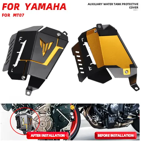 MT07 FZ07 Skyddskåpa för kylvätskeuppsamlingstank passar för Yamaha MT-07 FZ-07 MT 07 FZ 07 2014 2015 2016 2017 2018 2019 2020 2021 8 best sales funko matilda - №3