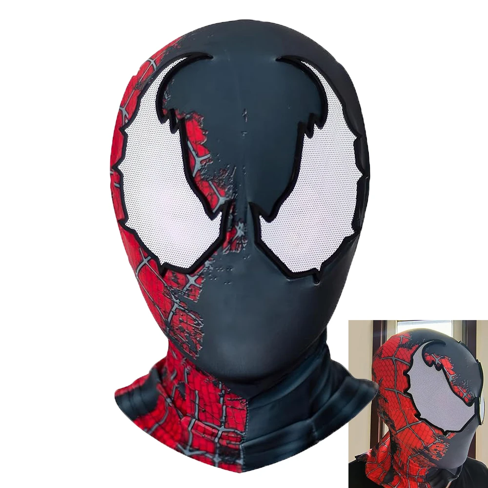 

Spiderman Venom Mask Cosplay Venom Superhero Peter Parker Helmet Halloween Carnival Dress Up Party Costumes Props Gifts