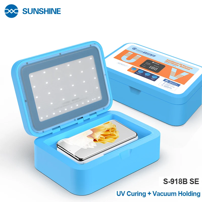 SUNSHINE S-918B SE utwardzanie UV maszyna do laminowania próżniowego do folii hydrożelowej ochraniacz ekranu pęcherzyki usuń narzędzia