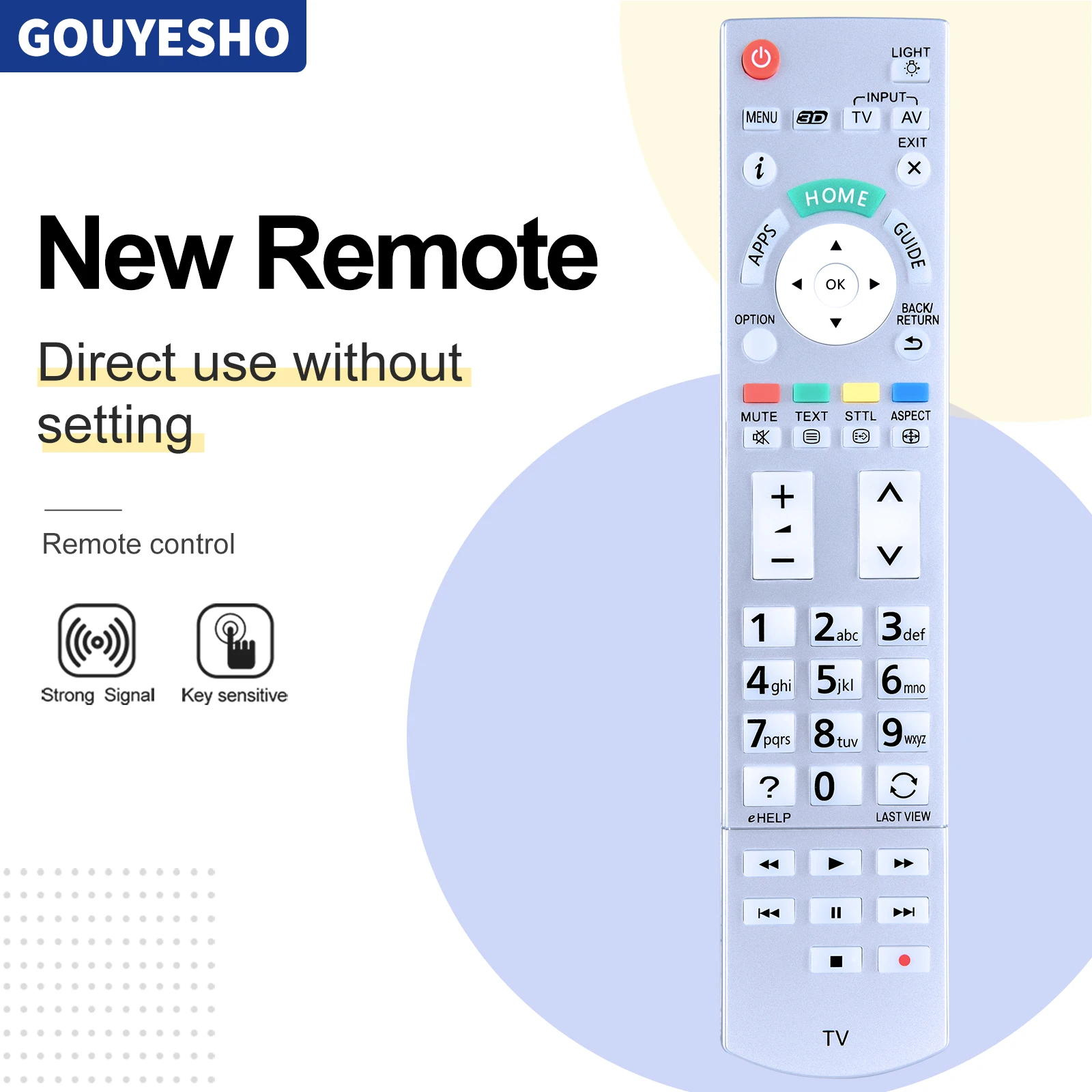 New Remote Control N2QAYB000842 For Panasonic THL47WT60A THL50DT60A Smart TV