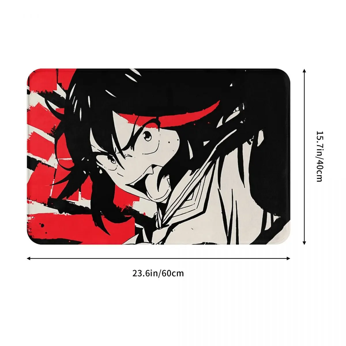 Kill la Kill Anime Non-slip Doormat Kitchen Mat Ryuko Matoi Balcony Carpet Entrance Door Rug Bedroom Decorative