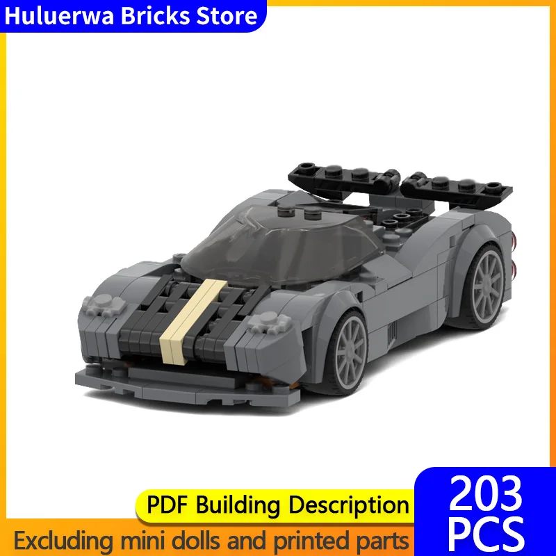 

Модель скоростного гоночного автомобиля MOC, строительные кирпичи Zonda Cinque Hypercar, модульная технология, подарки, праздник, сборка, детские игрушки, костюм