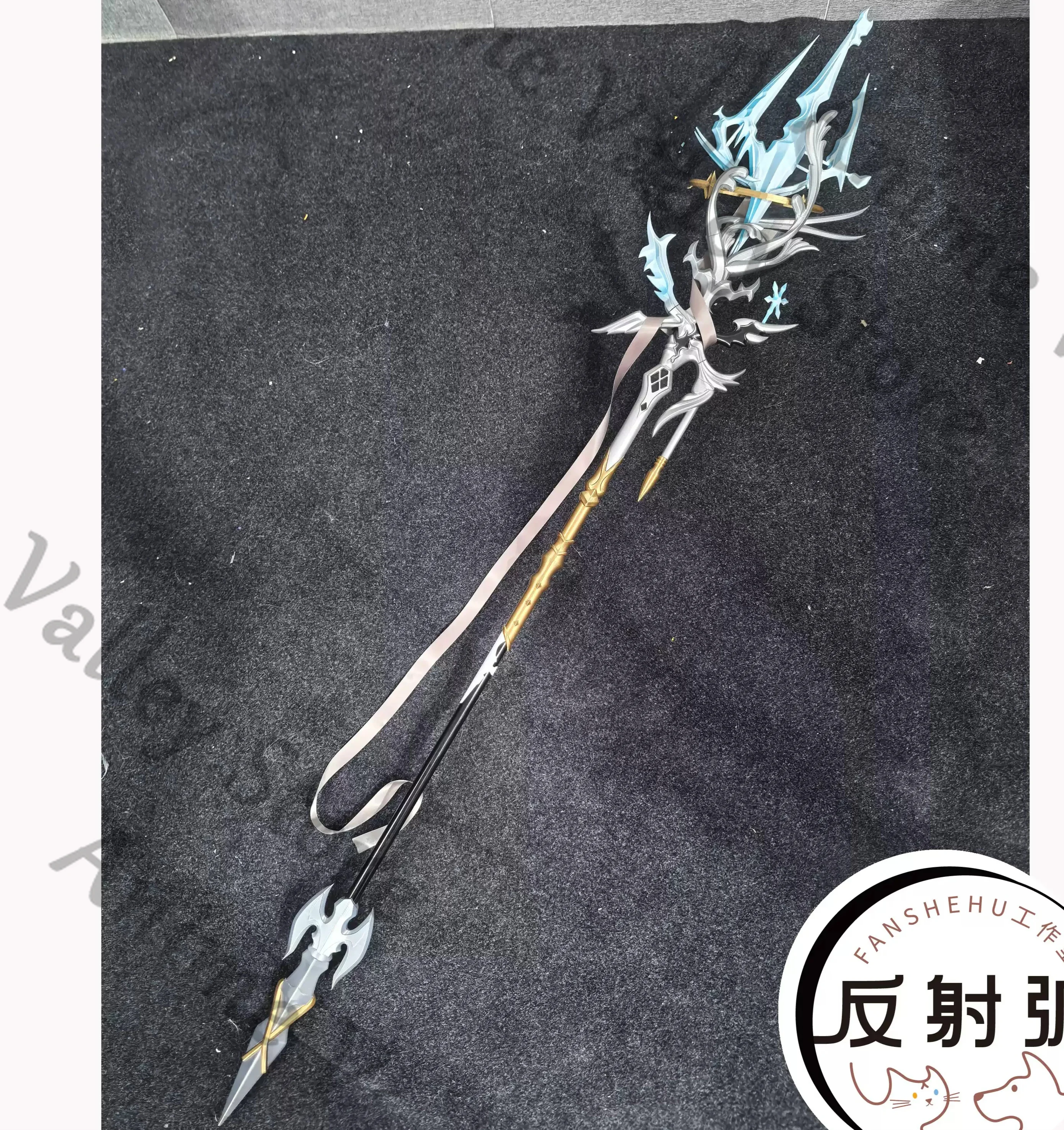 

Anime Arknights Eblana Necrass Ambience Synesthesia Cosplay Wand Prop Cartoon Staves Staudio-videoes Weaponry Props Equipment