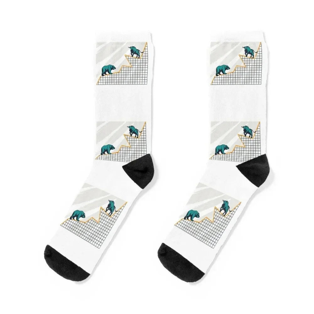 

Stocks stock prices stock exchange bull bear Socks crazy Men's Women's Socks Men's