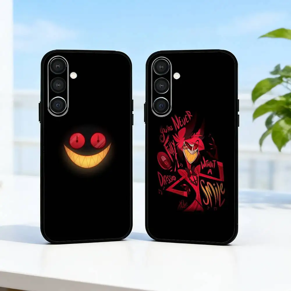 H-HazbinS H-Hotels A-AlastorS Phone Case For Samsung  A73,72,71,A52,51,40,41,A22,A32,31,A13, Soft Black Shell