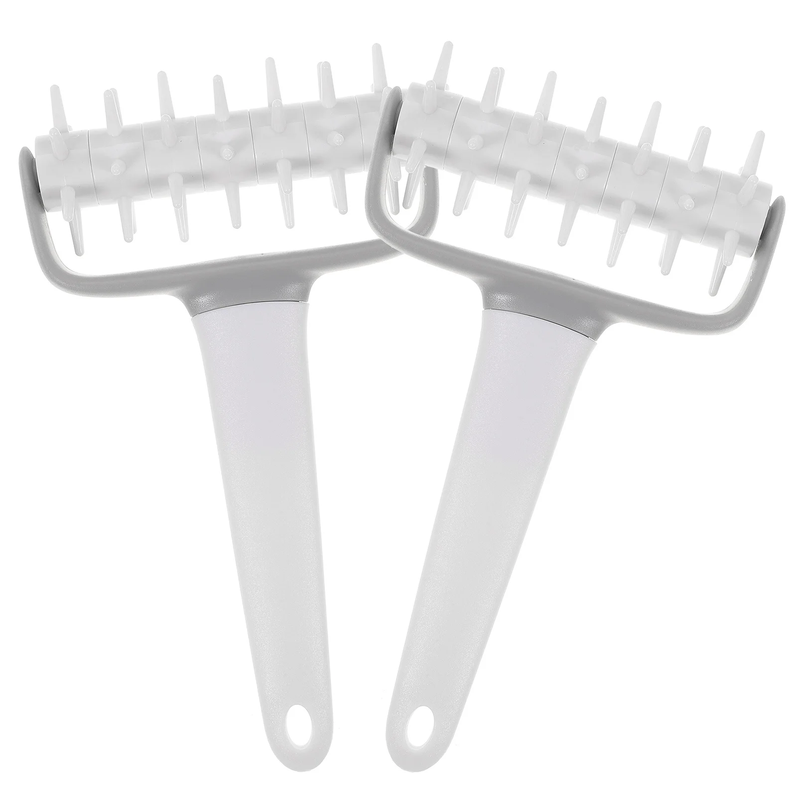 

2Pcs Pizza Dough Docker Roller Spike Pastry Hole Puncher Bread Baking Tool for Pizza Crust Air Venting Baking Dough Roller