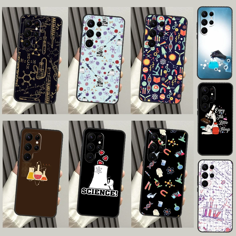 Science Biology Laboratory Case For Samsung Galaxy S22 S23 Ultra Plus Note10 Note20 S8 S9 S10 S20 FE S21 FE Coque