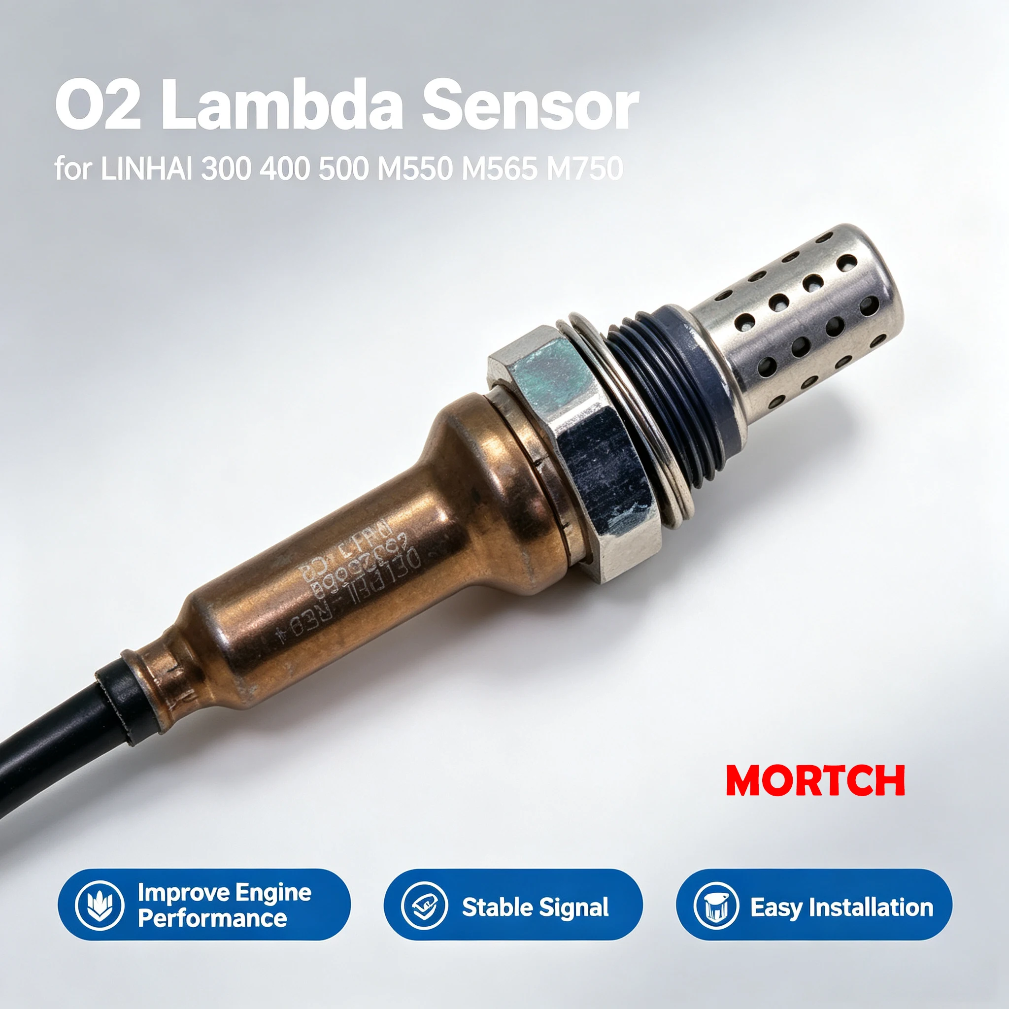 Original Oxygen O2 Lambda Sensor LH4AB-14640-00 Fit LINHAI 300 400 500 M550 M565 M750 ATV Exhaust Replacement Parts