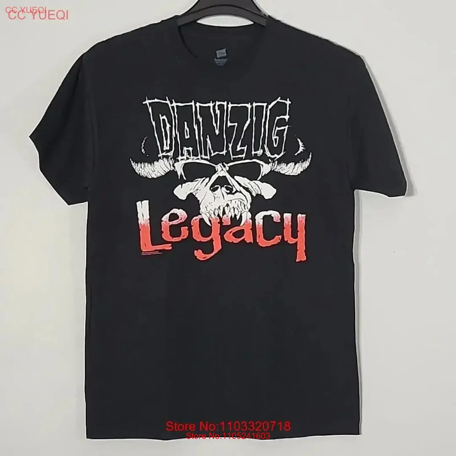 DANZIG Legacy Skull Crystar M MEDIUM Official T Shirt Black Mens Band Logo vintage Washed designer clothes graphic Stretched