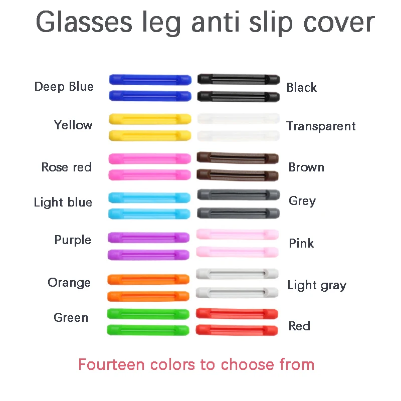 A Pair Of Silicone Glasses With Anti Slip Covers Ear Rests Fixed Mirror Legs And Anti Slip Covers That Are Soft And Comfortable