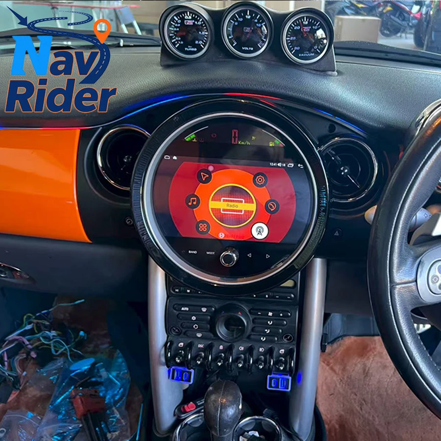 Für BMW Mini Cooper R50 R52 R53 2004-2007 Android 15 Multimedia Video Player Stereo Auto GPS Navigation Drahtlose Carplay auto 9