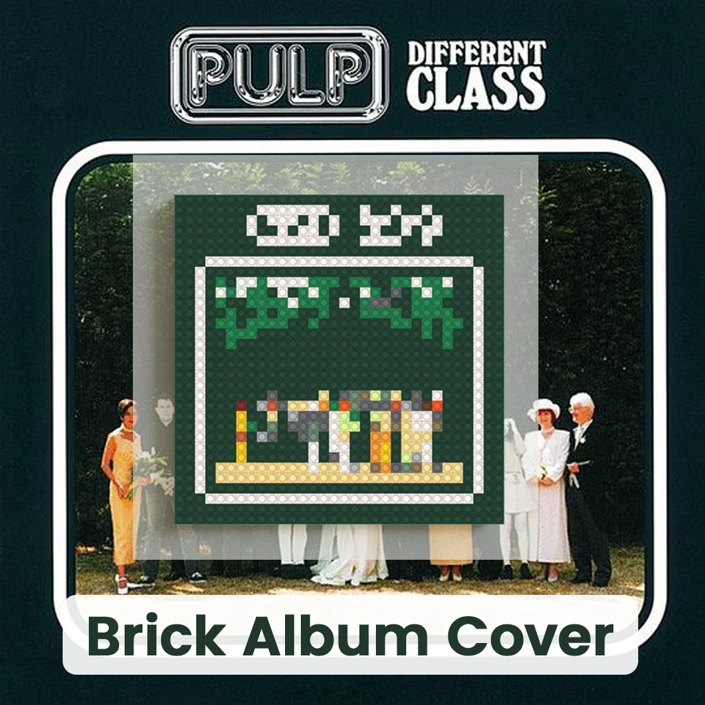 

Pulp Classic Pop Music Building Blocks Pixel Brick Mosaic Art Album Cover Wall Decor Home Living Room Bedroom Painting Gift