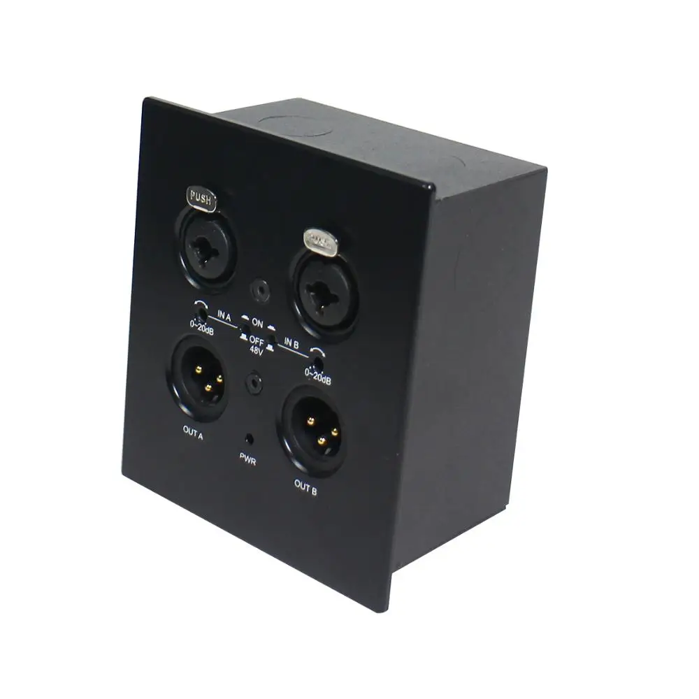 Systems Speaker Control Panel 2*2 and Audio Interface for Conference Room Sound System