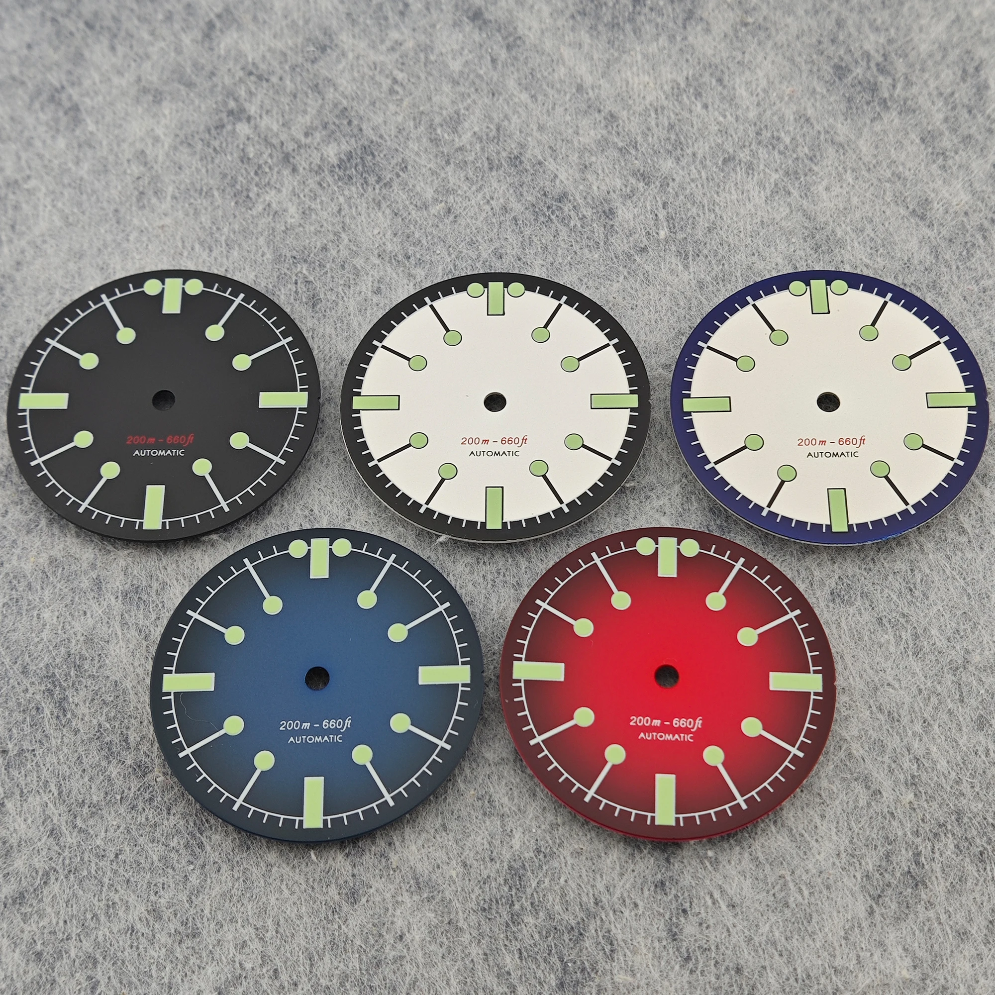 NH35 Dial 28.5mm Diving Watch Vintage Dial High-Quality Watch Accessory for NH Series Movements Custom Logo Available