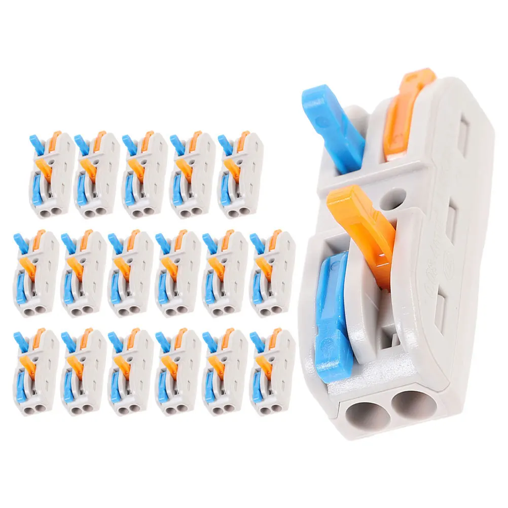 

18Pcs Connector Blocks Electrical High Voltage Resistant Aging Flame Retardant Insulation Small Wire Connectors