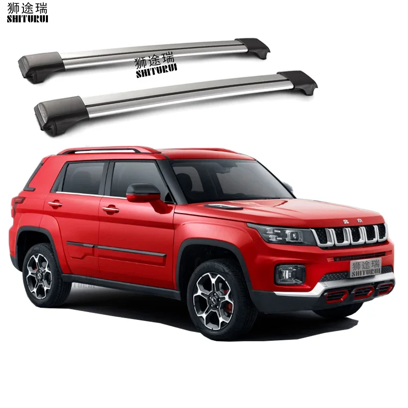 2Pcs Roof Bars For Beijing BJ30 Aluminum Alloy Side Bars Cross Rails Roof Rack LuggageLOAD 200KG