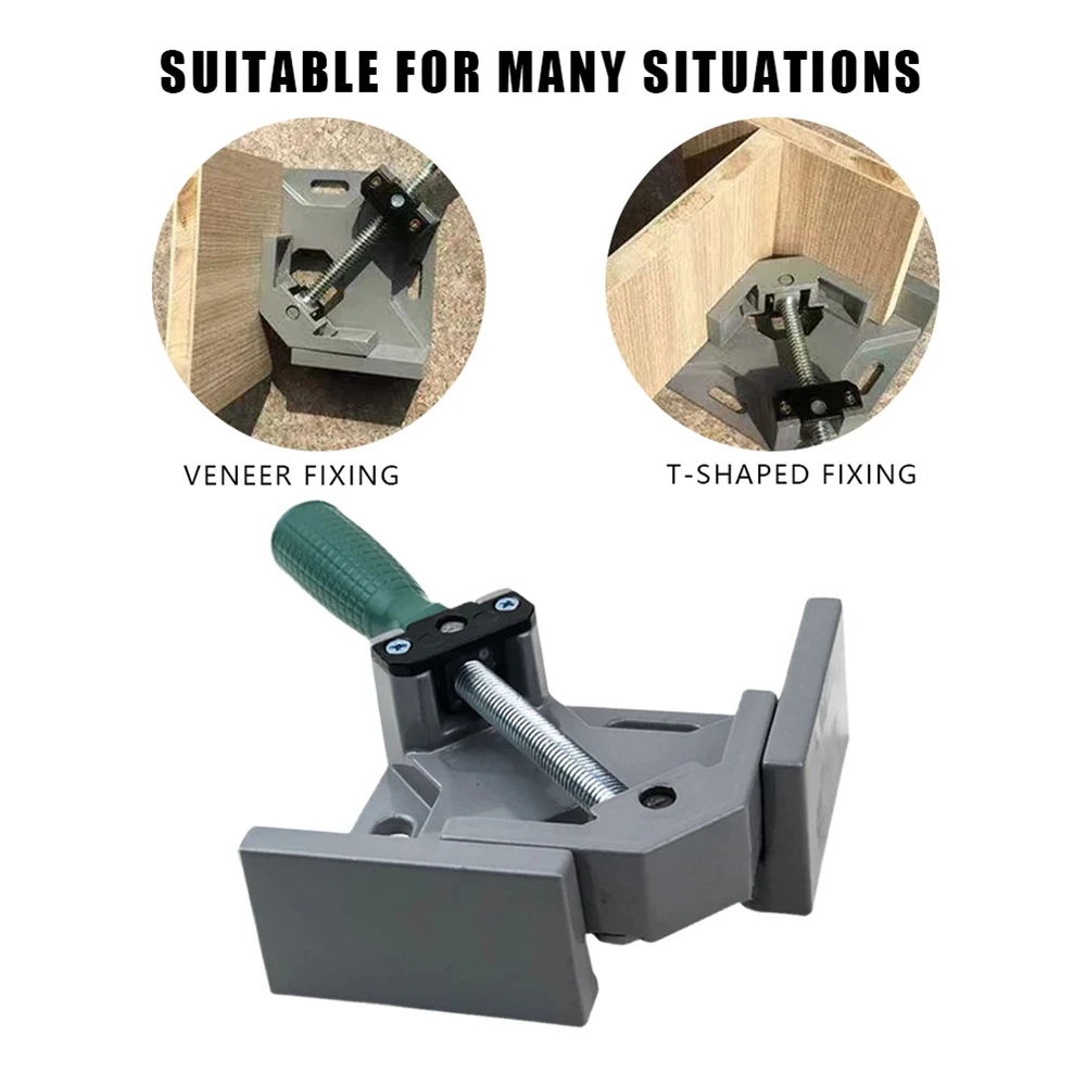 90 Degree Right Angle Clip Clamp Picture Frame Corner Clamp Right Angle Welding Woodworking Clamping Tool Aluminum Corner Clamp