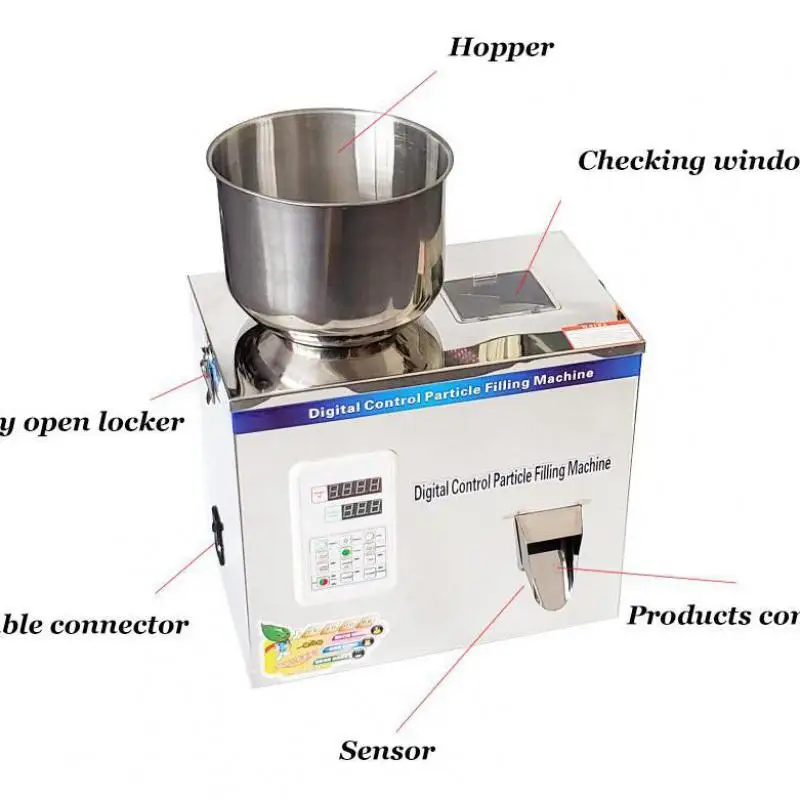 Scale Herb Filling And Weighing Machine Tea Leaf Filler Automatic Packing Machine Particle Powder Black Tea Racking Device