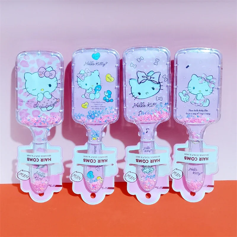 Sanrio Hello Kitty Air Cushion Comb Anime Cartoon Cute KT Cat Airbag Comb Hairdressing Comb Girl&Child Ornaments Holiday Gifts