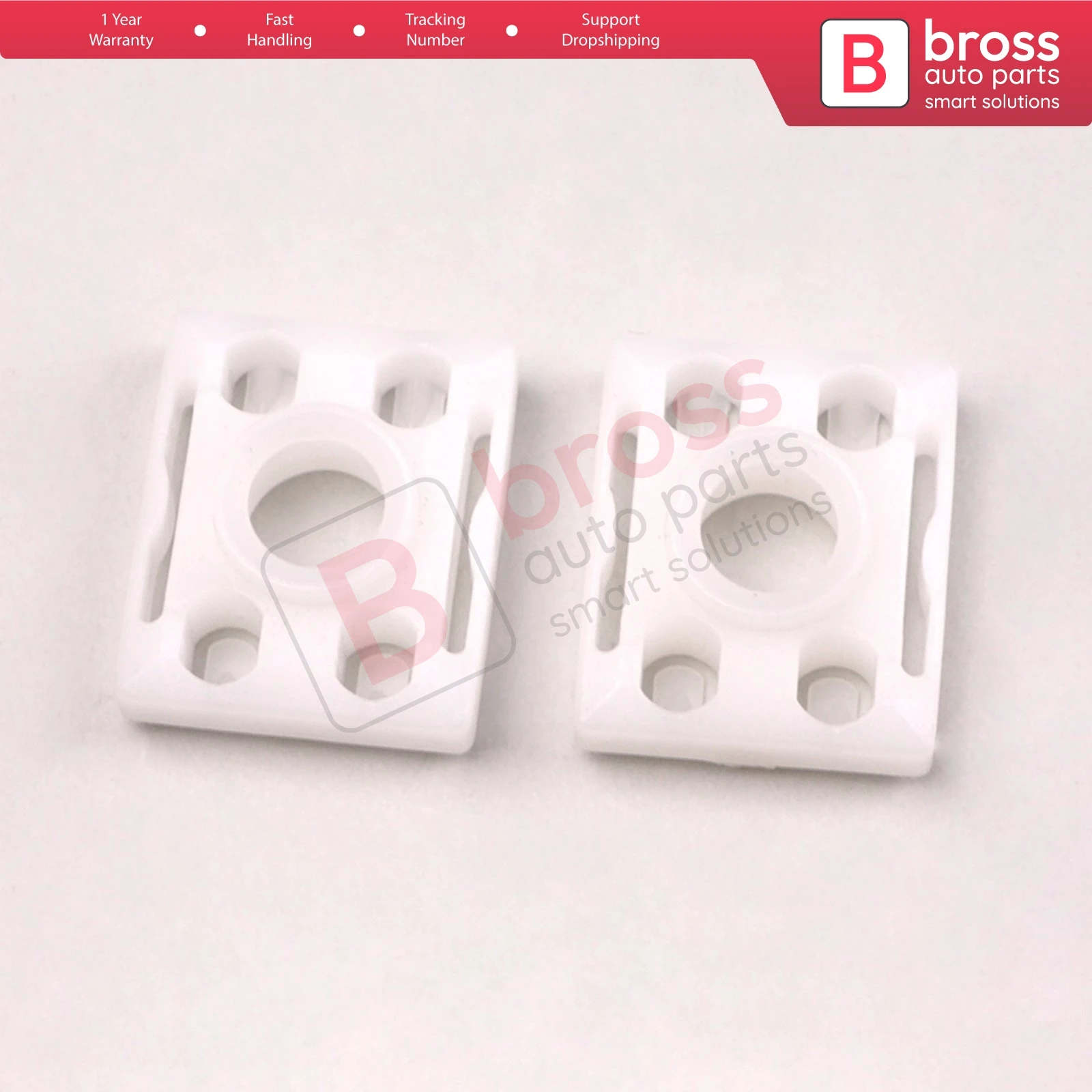 Bross Auto Parts BWR5368 2 Pieces Window Regulator Sliding Retainer Jaw Clips for Mercedes Sprinter VW Crafter Made in Turkey