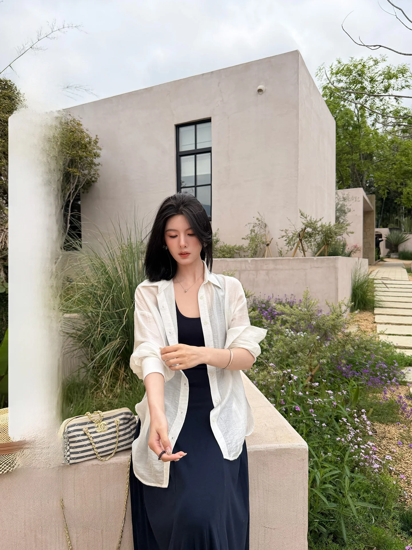 

Qingwen Style Wind Shirt Thin Simple Design Unique Attractively Outerwear Long Sleeve Loose Fit Sun Protection Casual Wear