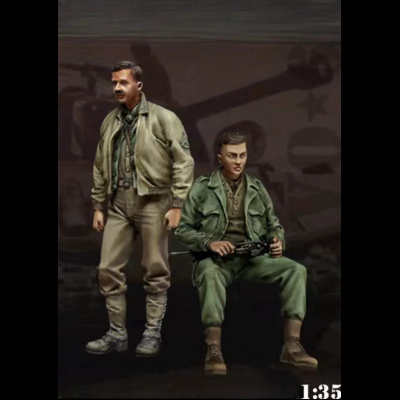 1/35 Scale Doll Model Kit - American Tank Crew Member - Unassembled and Unpainted 584R