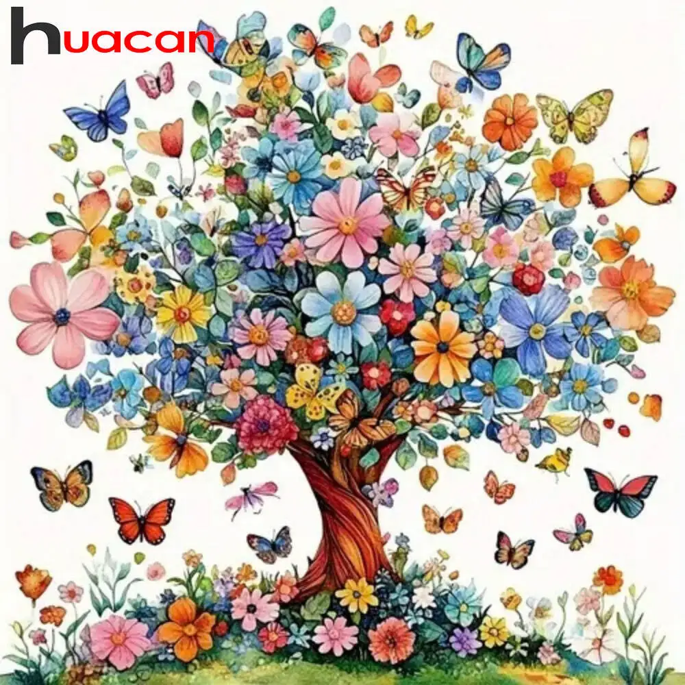 Huacan 2025 مجموعة جديدة لوحات الماس دولفين السماء الماس التطريز البحر الغروب فسيفساء لوحات الديكور الفنية