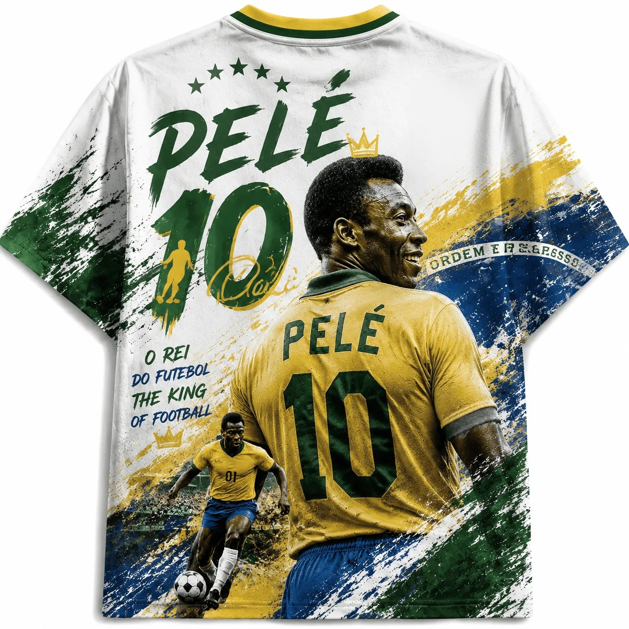 2026 Brazil # 10 Summer Jersey Special Edition Male and Female Fan Commemorative Breathable Loose T-shirt