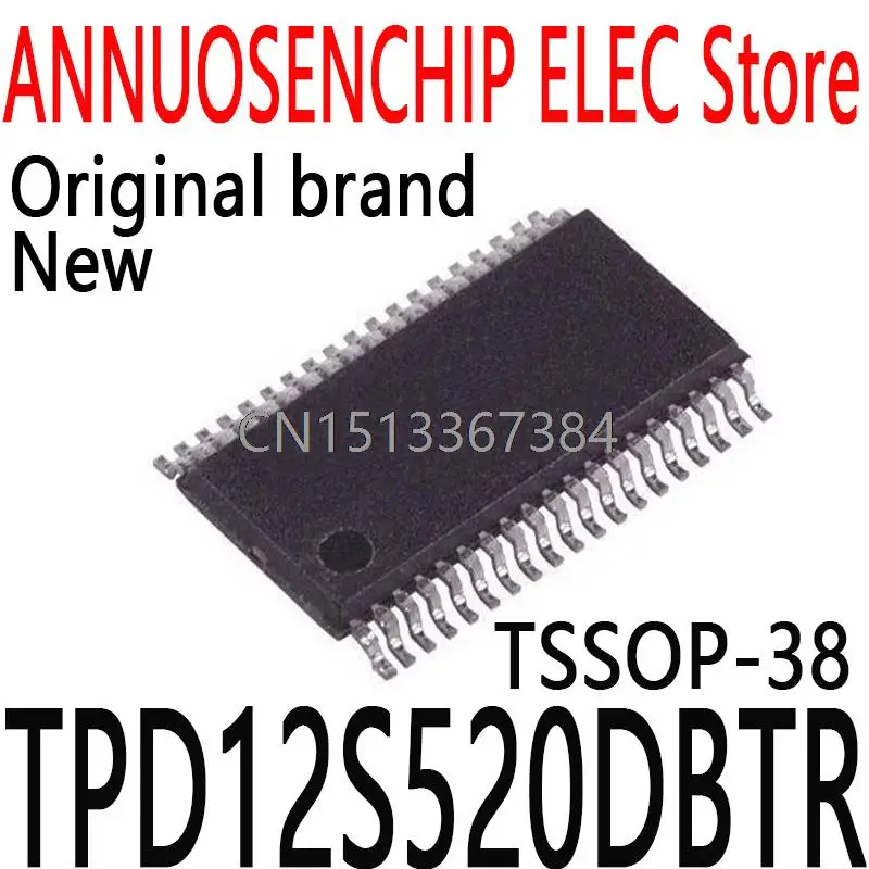 10PCS New and Original TPD12S520 PN520 TSSOP-38 TPD12S520DBTR