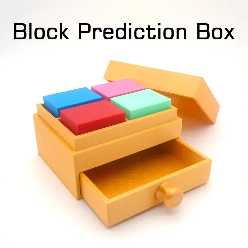 

Block Prediction Box Mentalism Magic Tricks Illusions Mind Reading Close Up Magic Props Magician Magie Professionnelle Stage