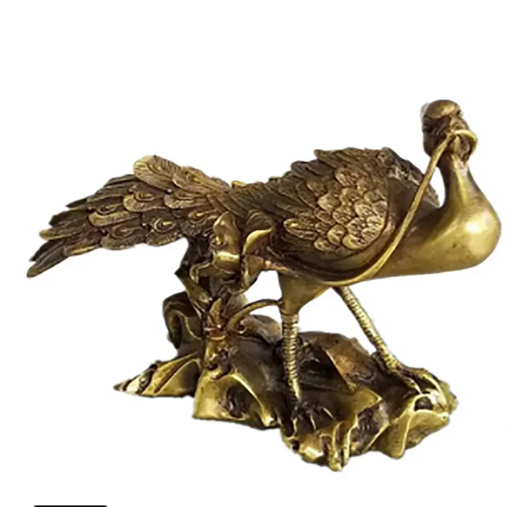 Copper Statue Copper Phoenix decorates a perfect marriage to promote wealth