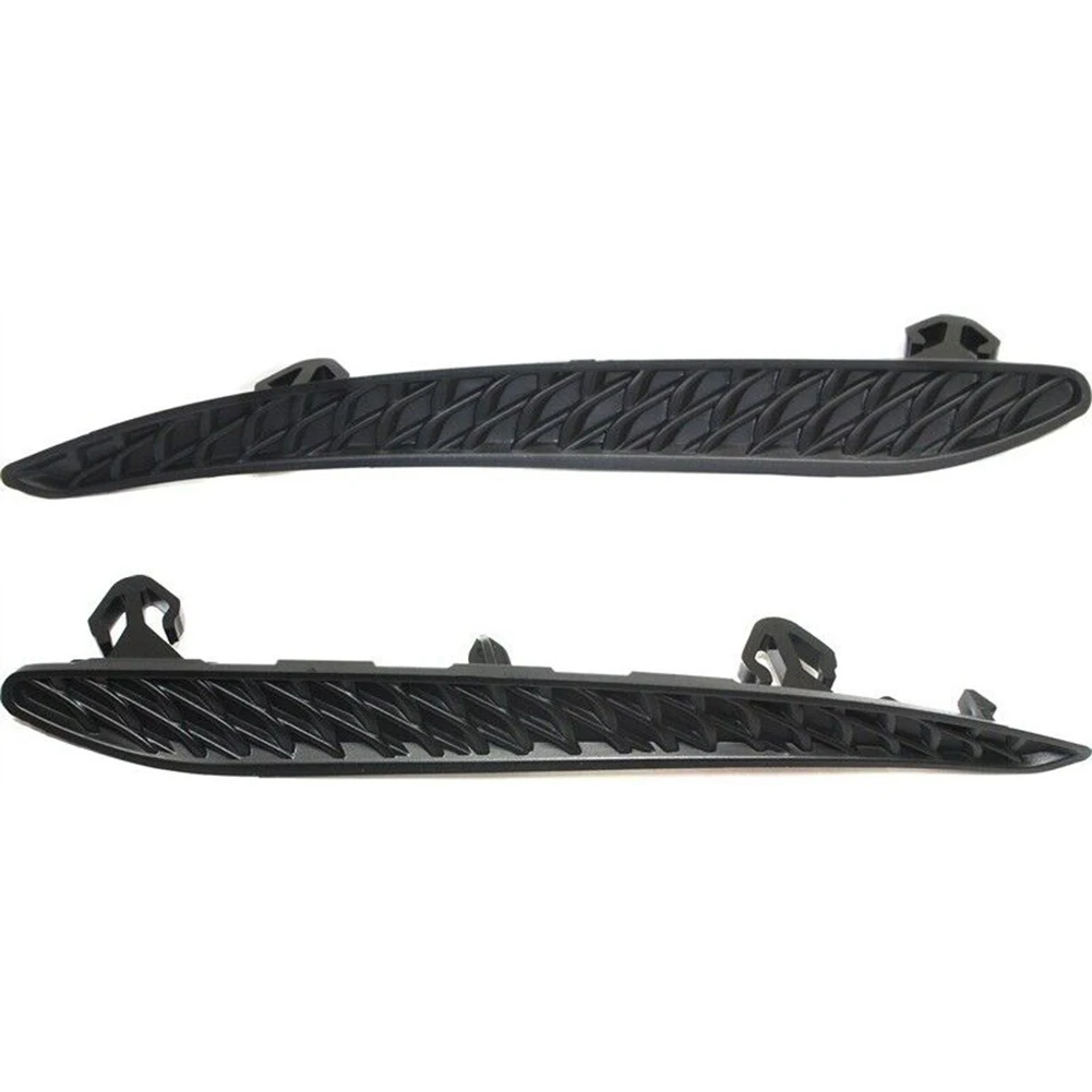 For Mercedes For Benz 2014-16 W212 E E350 E400 A Pair Of L&R Rear Bumper Cover Grille Trim Black ABS 2128854221 2128854121