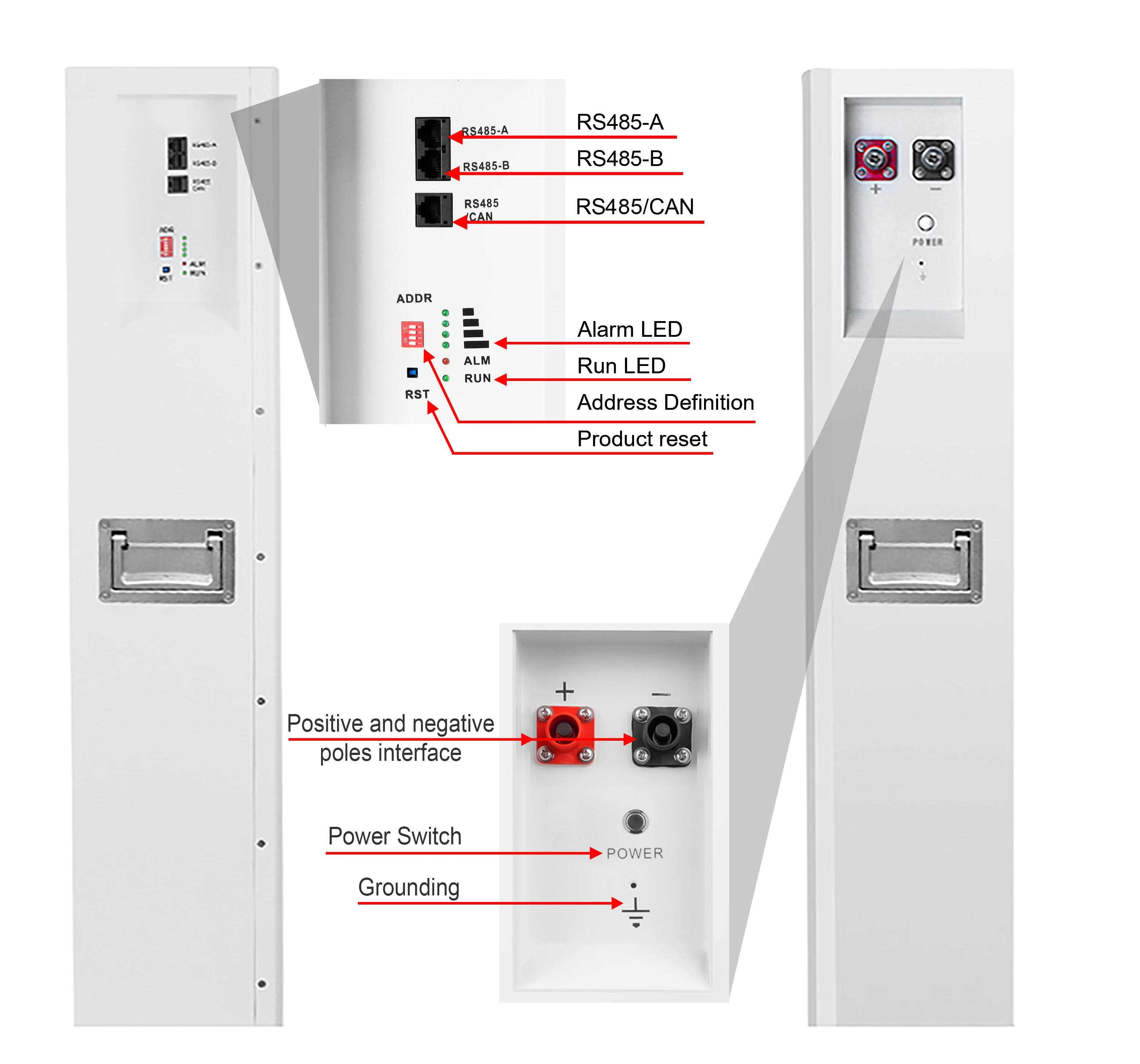 Enikol Wall Mounted LiFePO4 Battery 10KWH 48V 200AH 8000 Cycle Hybrid Grid Solar Energy System with CAN Communication