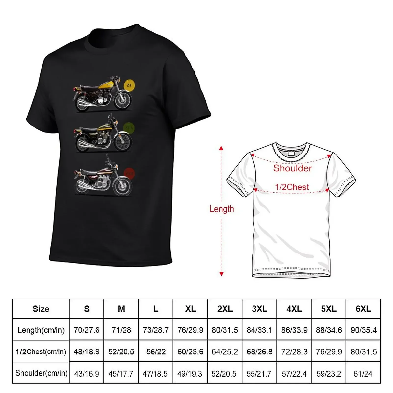 The Z1 Classic Motorcycle Collection T-Shirt Aesthetic clothing anime tshirt summer clothes mens graphic t-shirts funny