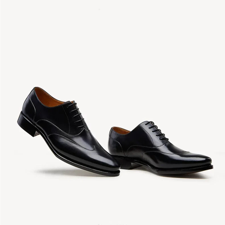 men dress shoes male formal shoes cow skin shoes