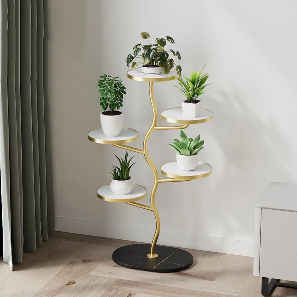 Plant Stand Indoor, 5 Tier Plant Stands For 5 Plants, Corner Plant Stand, Tiered Plant Stands, Interleaved Branch Design