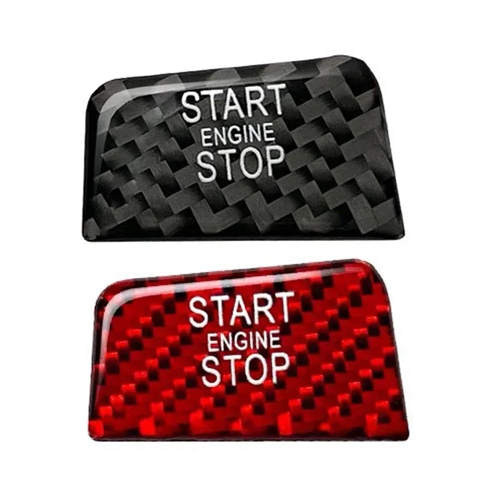 Carbon Fiber Engine Start Stop Button Interior Trim Cover Sticker For BMW 5 G60 G70 2024 2025