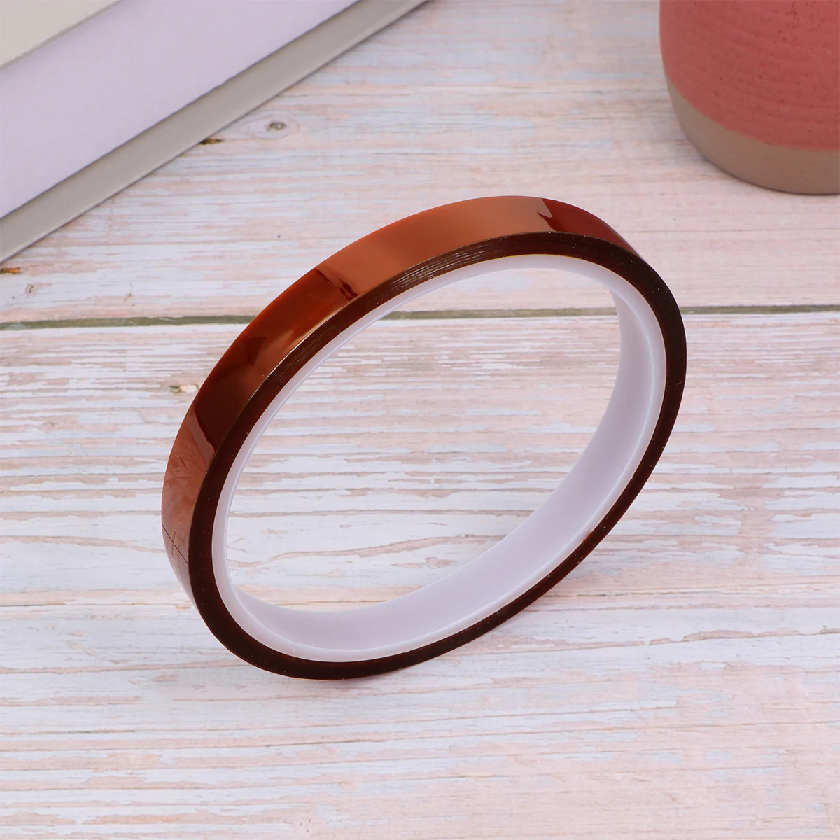 

High Temperature Resistant Tape 33m 10mm Tawny Polyimide Silicone Self Adhesive Heat Resistance 280C PCB Protection Wave